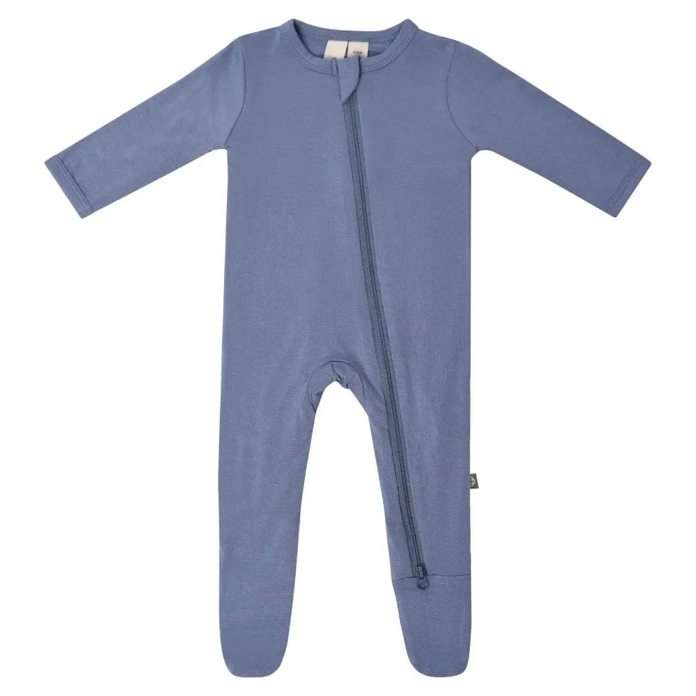 Kyte BABY Zippered Footie - Slate
