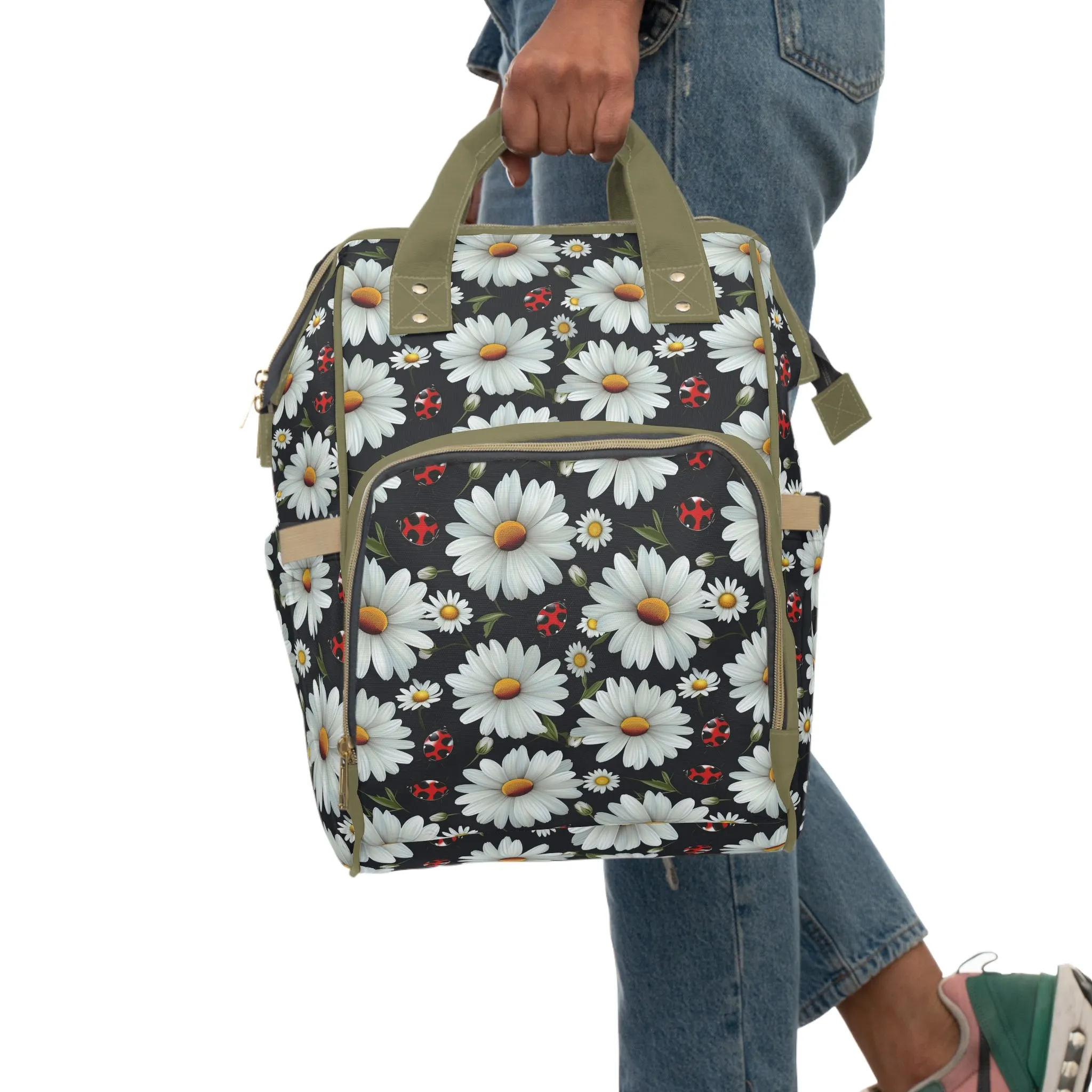 Ladybug Diaper Backpack - Adorable & Practical Baby Bag with Ladybug Patterns