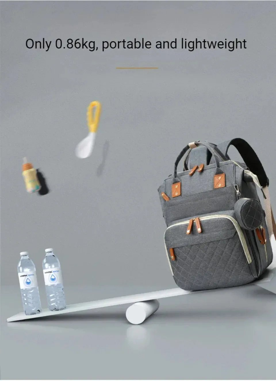 Large Baby Diaper Backpack with Changing Pad for Parents