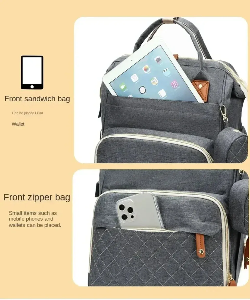 Large Baby Diaper Backpack with Changing Pad for Parents