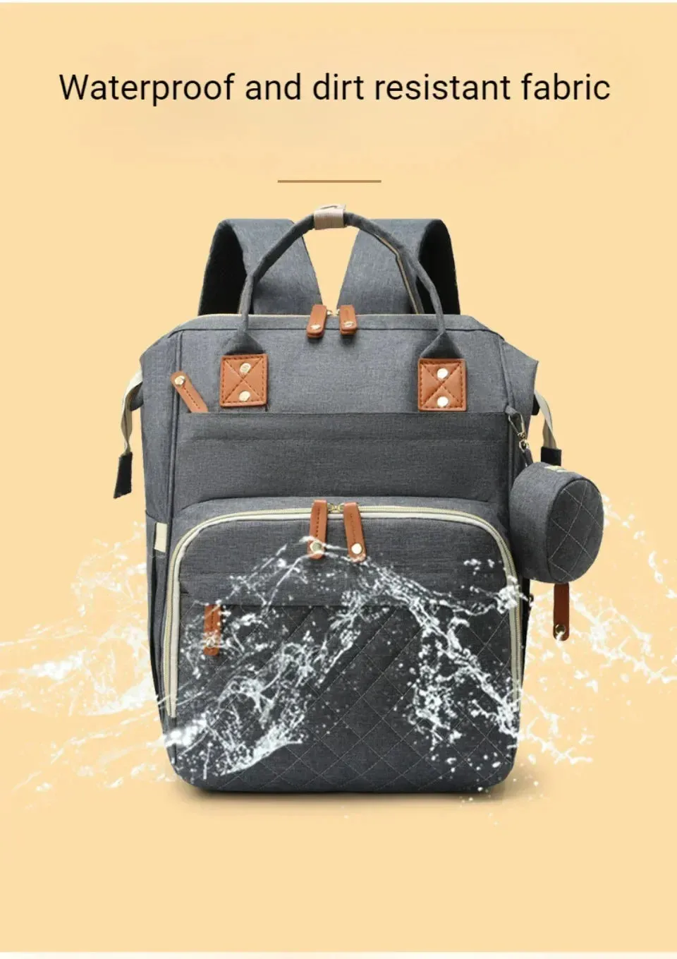 Large Baby Diaper Backpack with Changing Pad for Parents