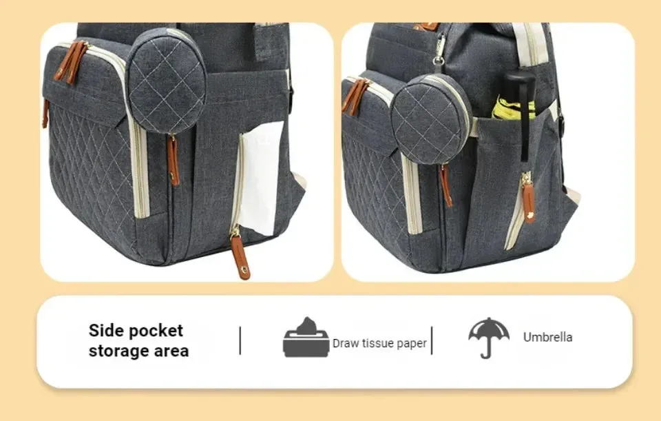 Large Baby Diaper Backpack with Changing Pad for Parents