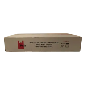 Large Black Recyclable Carry Bags