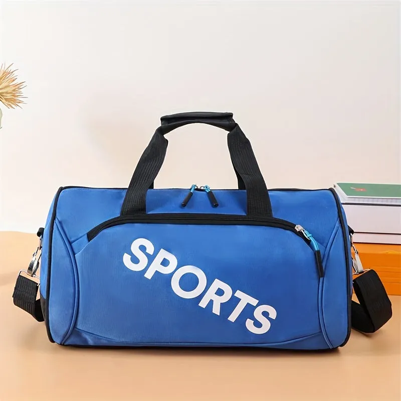 Large Capacity Gym Bag Portable Duffel Oxford Fabric Pink Red Green