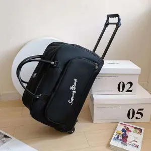 Large Rolling Duffel Bag Collapsible Travel Storage with Wheels