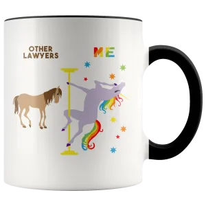 Lawyer Gift for Lawyer Mug Attorney Gift Law School Graduation Gift Future Lawyer Coffee Cup Pole Dancing Unicorn