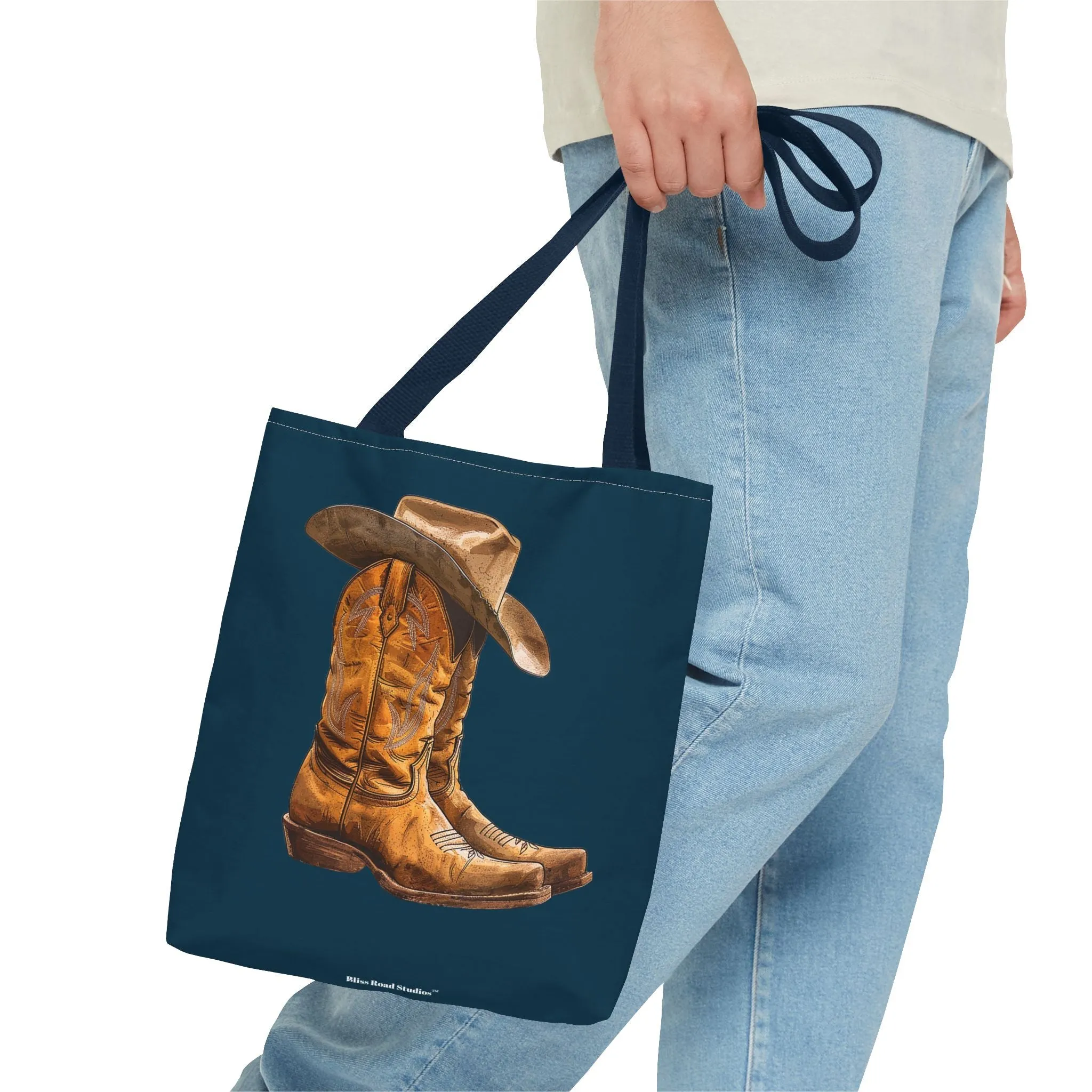 Legendary Lone Star Cowboy Tote Bag - Carry a piece of the West wherever you go! Available in 3 sizes.