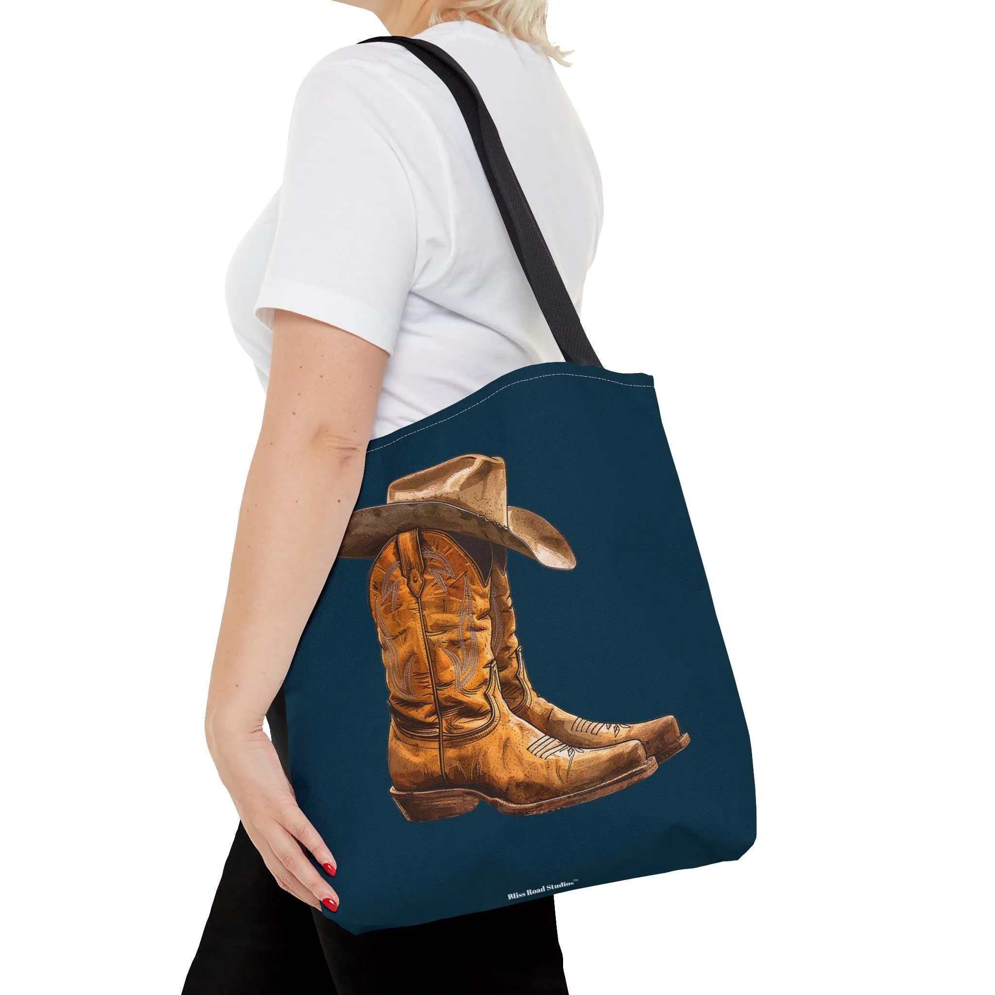 Legendary Lone Star Cowboy Tote Bag - Carry a piece of the West wherever you go! Available in 3 sizes.