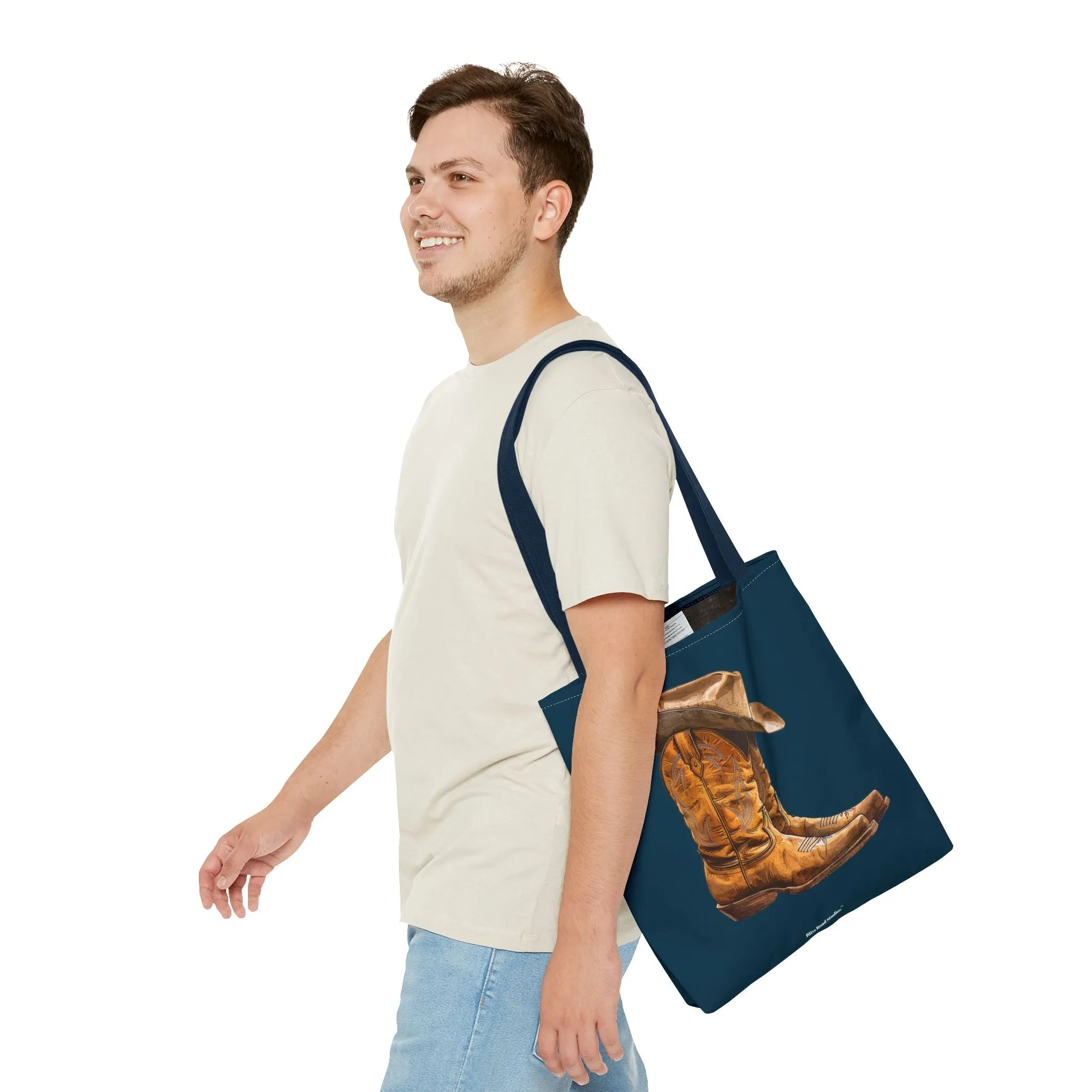 Legendary Lone Star Cowboy Tote Bag - Carry a piece of the West wherever you go! Available in 3 sizes.