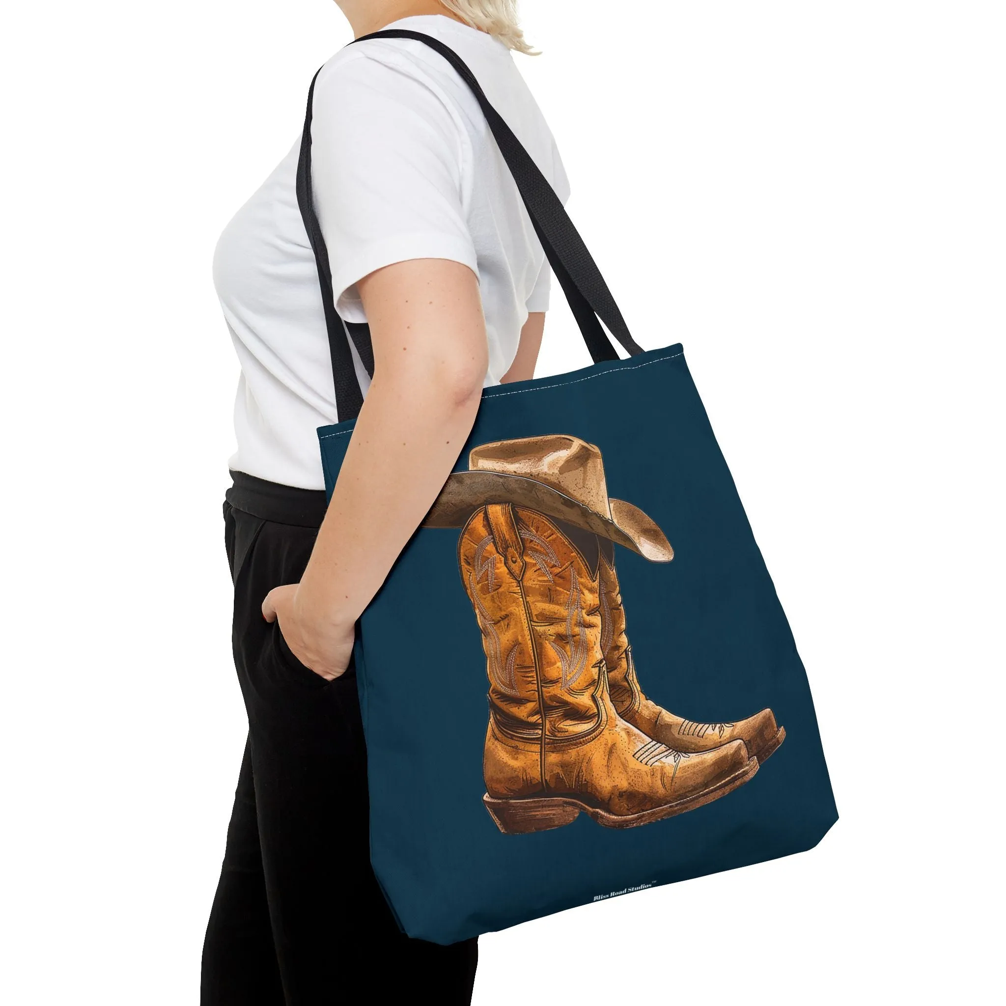 Legendary Lone Star Cowboy Tote Bag - Carry a piece of the West wherever you go! Available in 3 sizes.