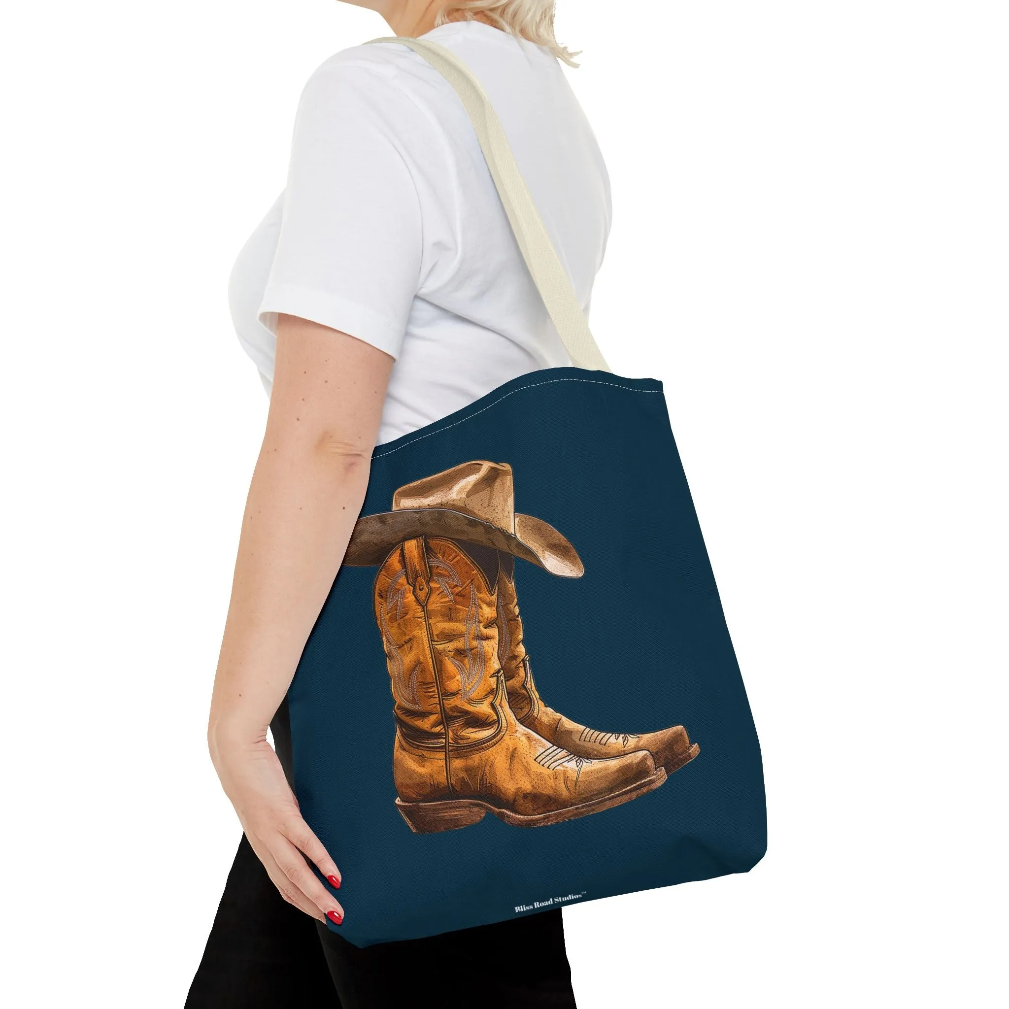 Legendary Lone Star Cowboy Tote Bag - Carry a piece of the West wherever you go! Available in 3 sizes.