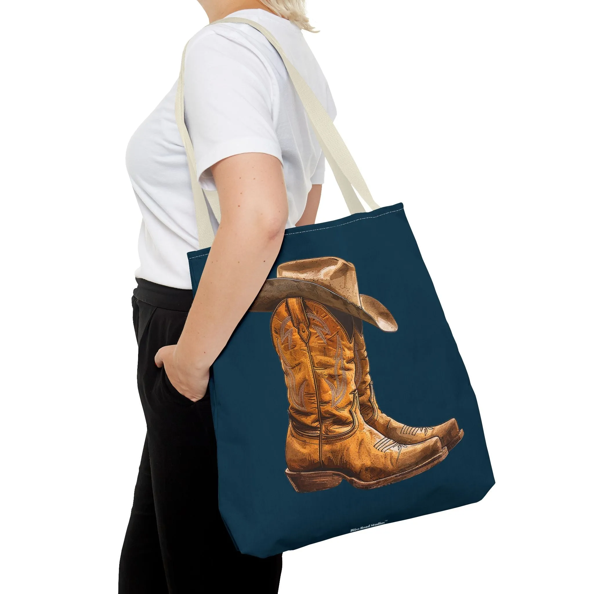 Legendary Lone Star Cowboy Tote Bag - Carry a piece of the West wherever you go! Available in 3 sizes.
