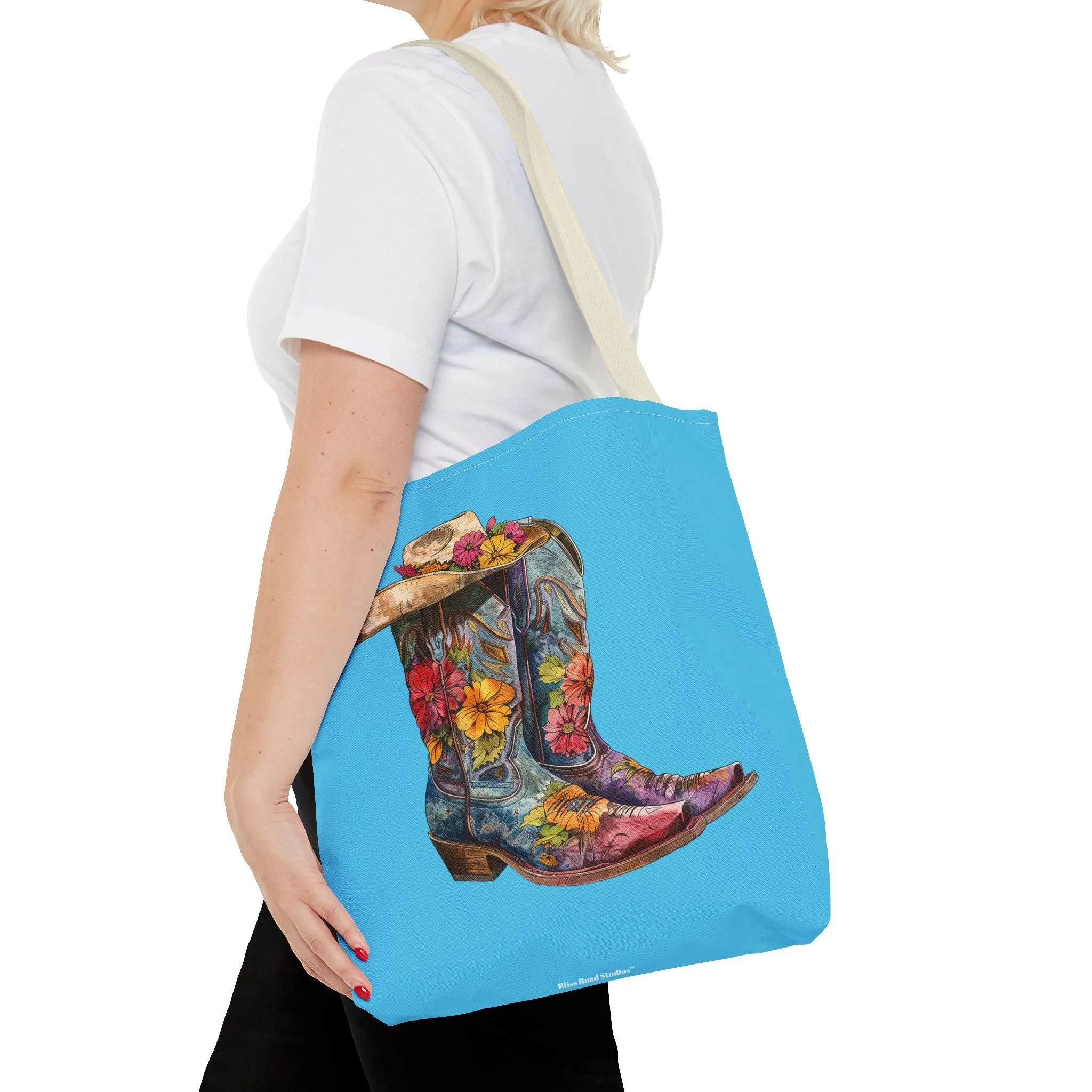 Legendary Lone Star Cowgirl Tote Bag - Step into Western Elegance! Available in 3 sizes.