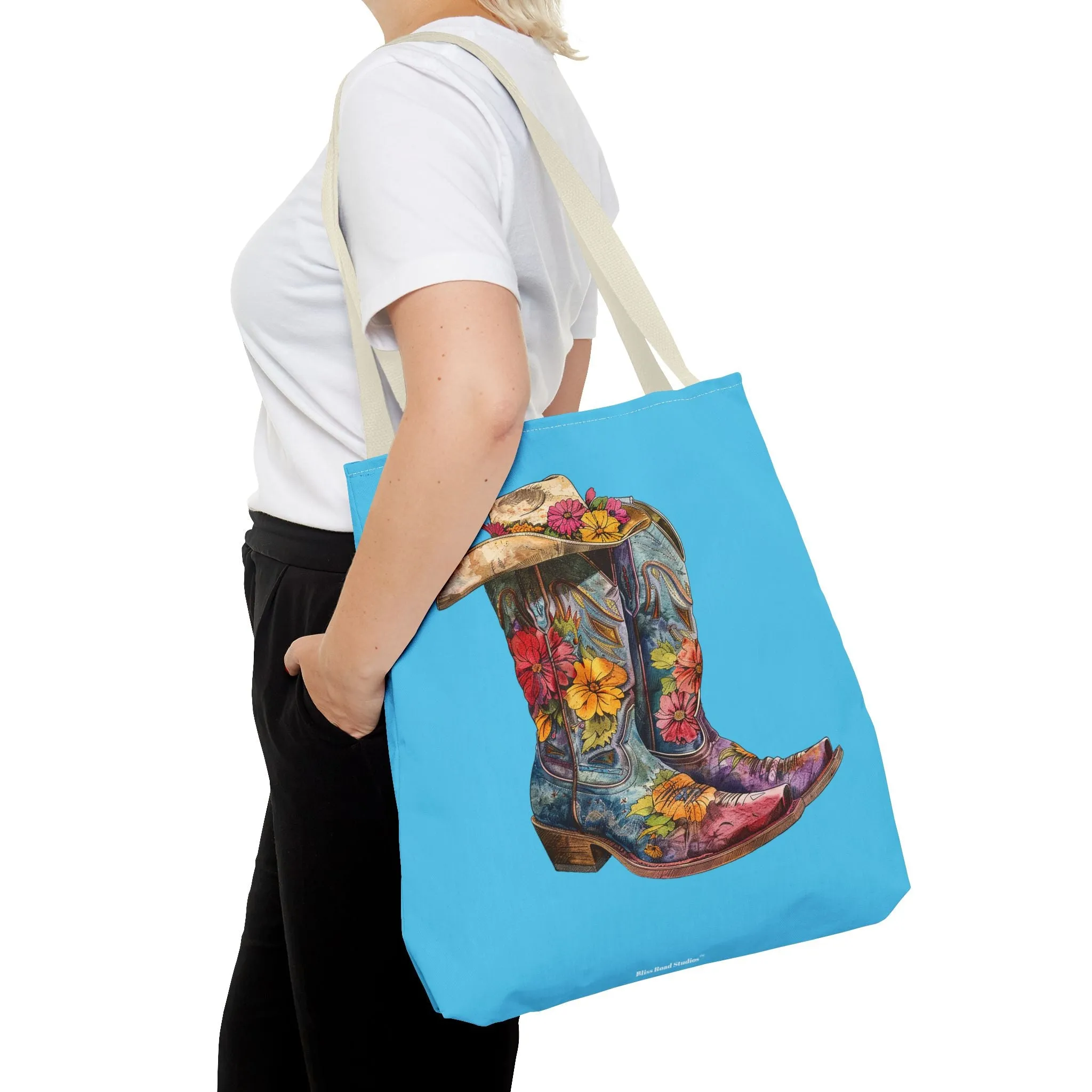 Legendary Lone Star Cowgirl Tote Bag - Step into Western Elegance! Available in 3 sizes.