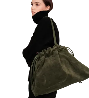 LEMIZ - Asisi Suede Tote Bag - Olive