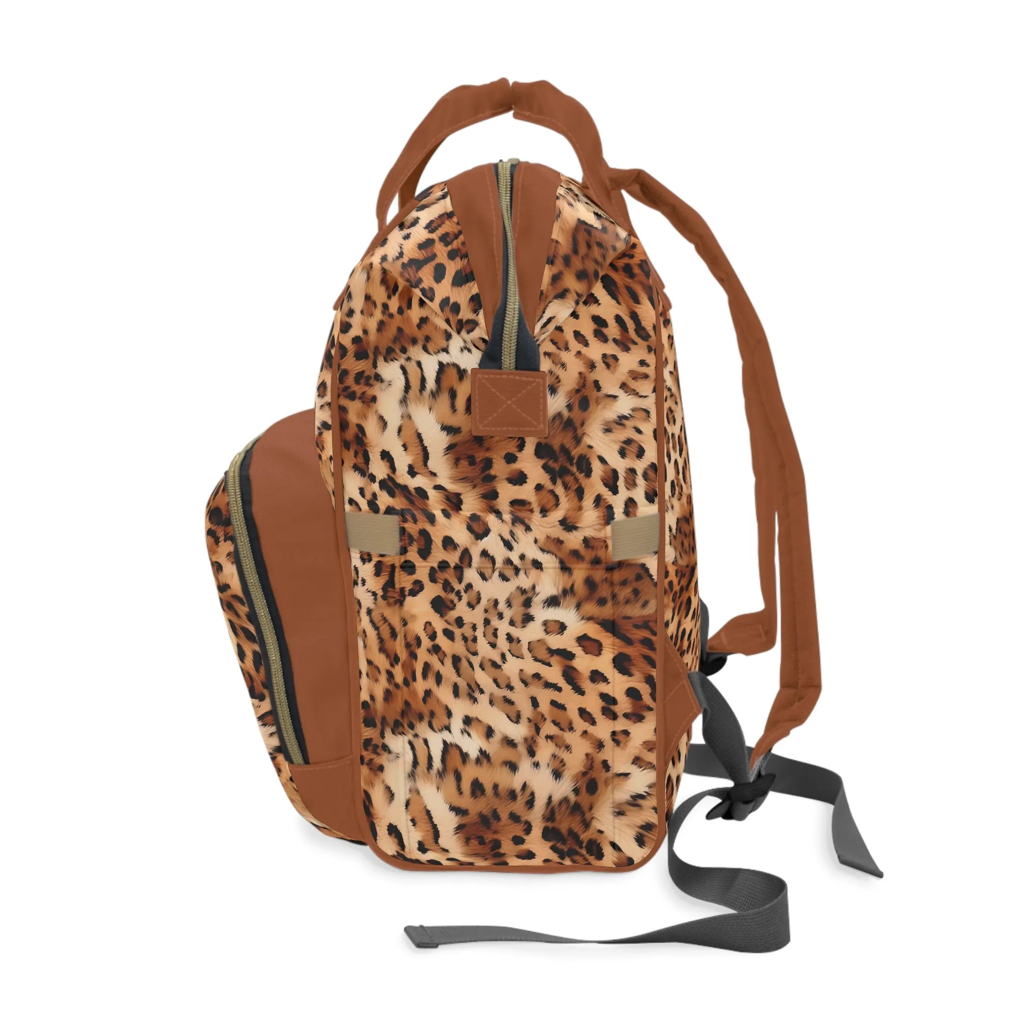 Leopard Print Diaper Backpack - Bold & Stylish Baby Bag with Trendy Leopard Patterns, Perfect for Adventurous Parents