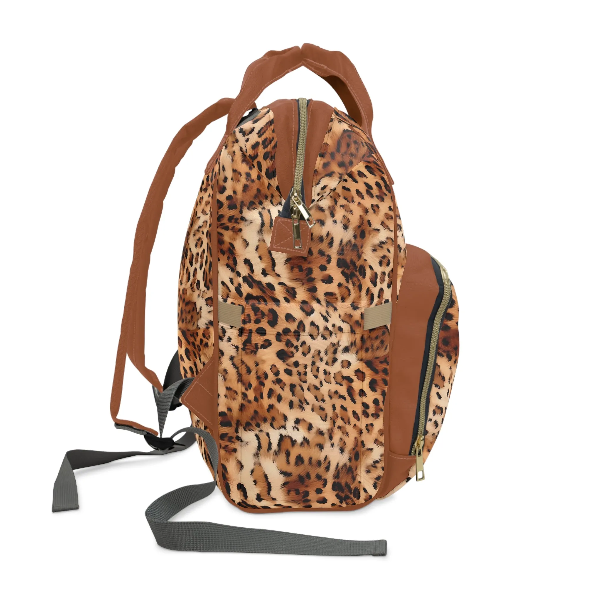 Leopard Print Diaper Backpack - Bold & Stylish Baby Bag with Trendy Leopard Patterns, Perfect for Adventurous Parents
