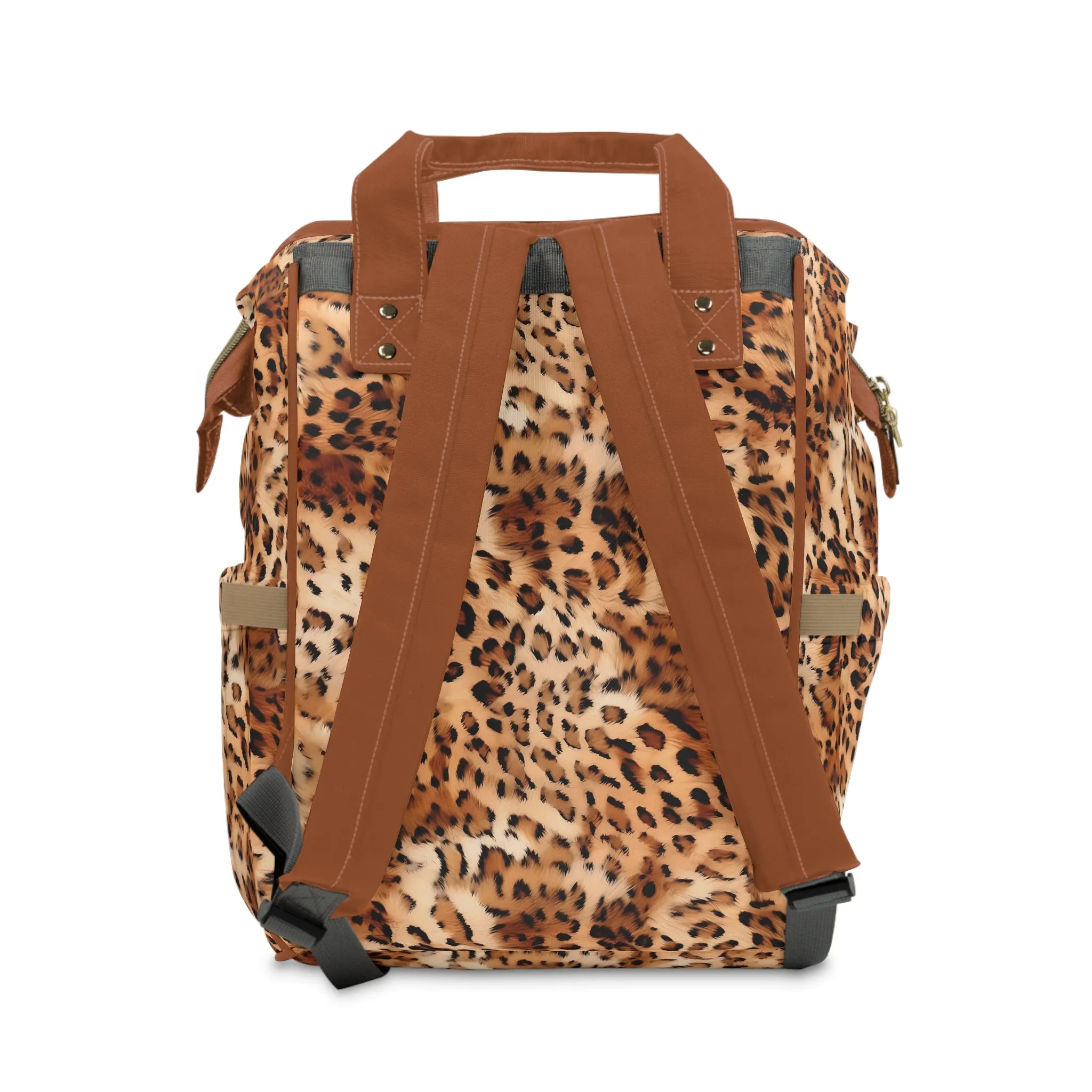 Leopard Print Diaper Backpack - Bold & Stylish Baby Bag with Trendy Leopard Patterns, Perfect for Adventurous Parents
