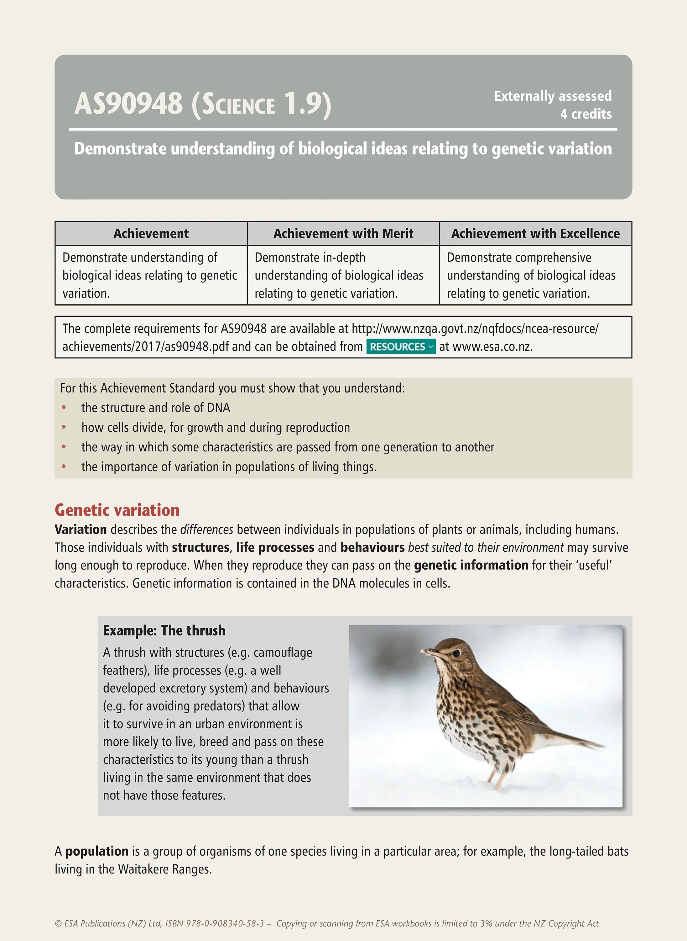 Level 1 Science Learning Workbook