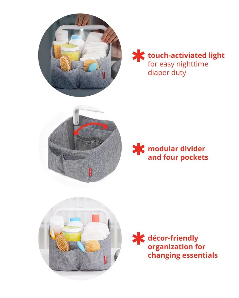 Light Up Diaper Caddy - Illuminate Your Nighttime Routine