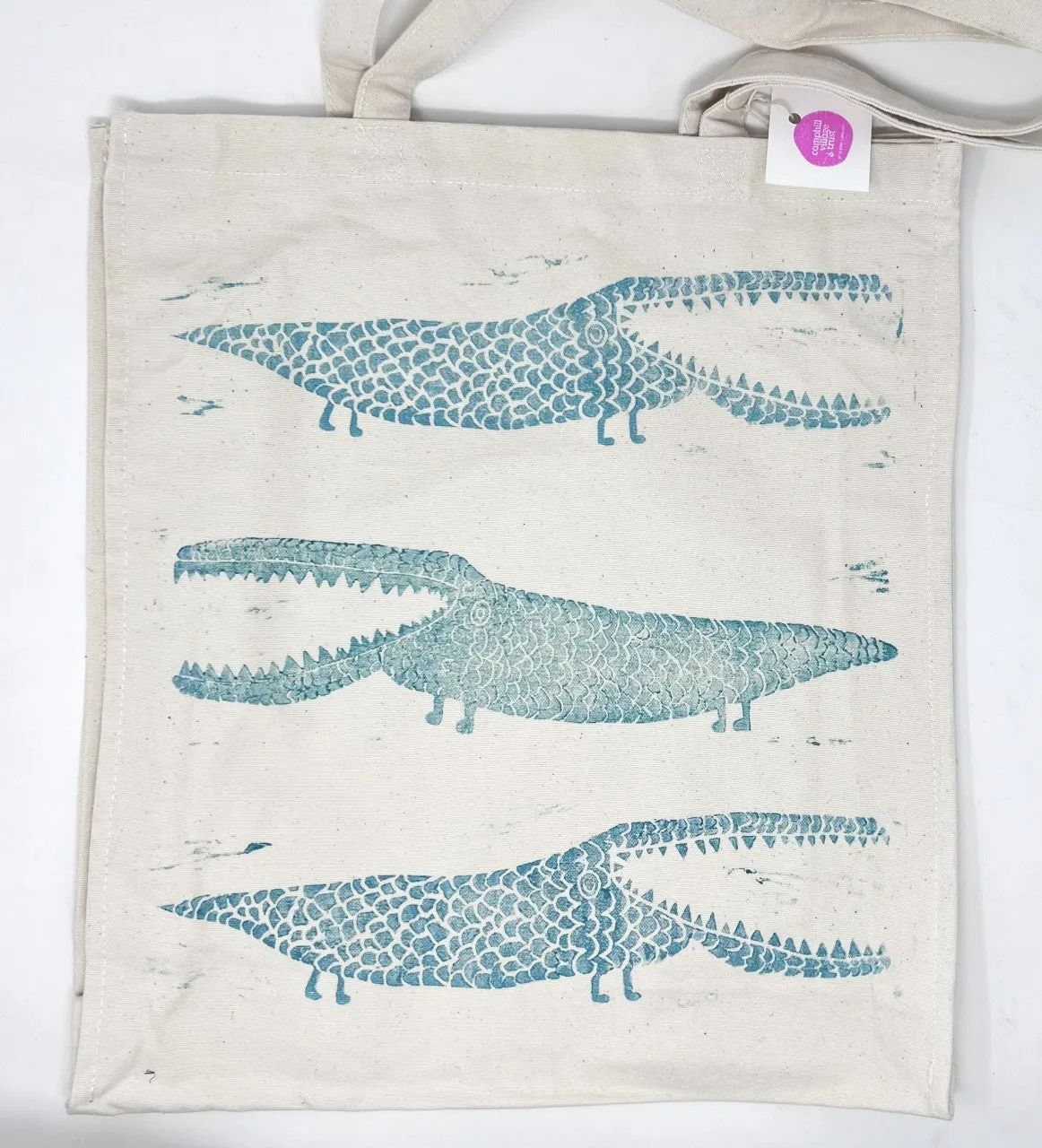Lino Print Tote Bags
