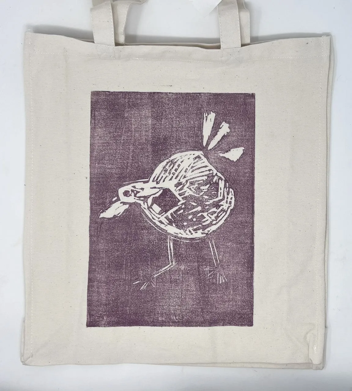 Lino Print Tote Bags