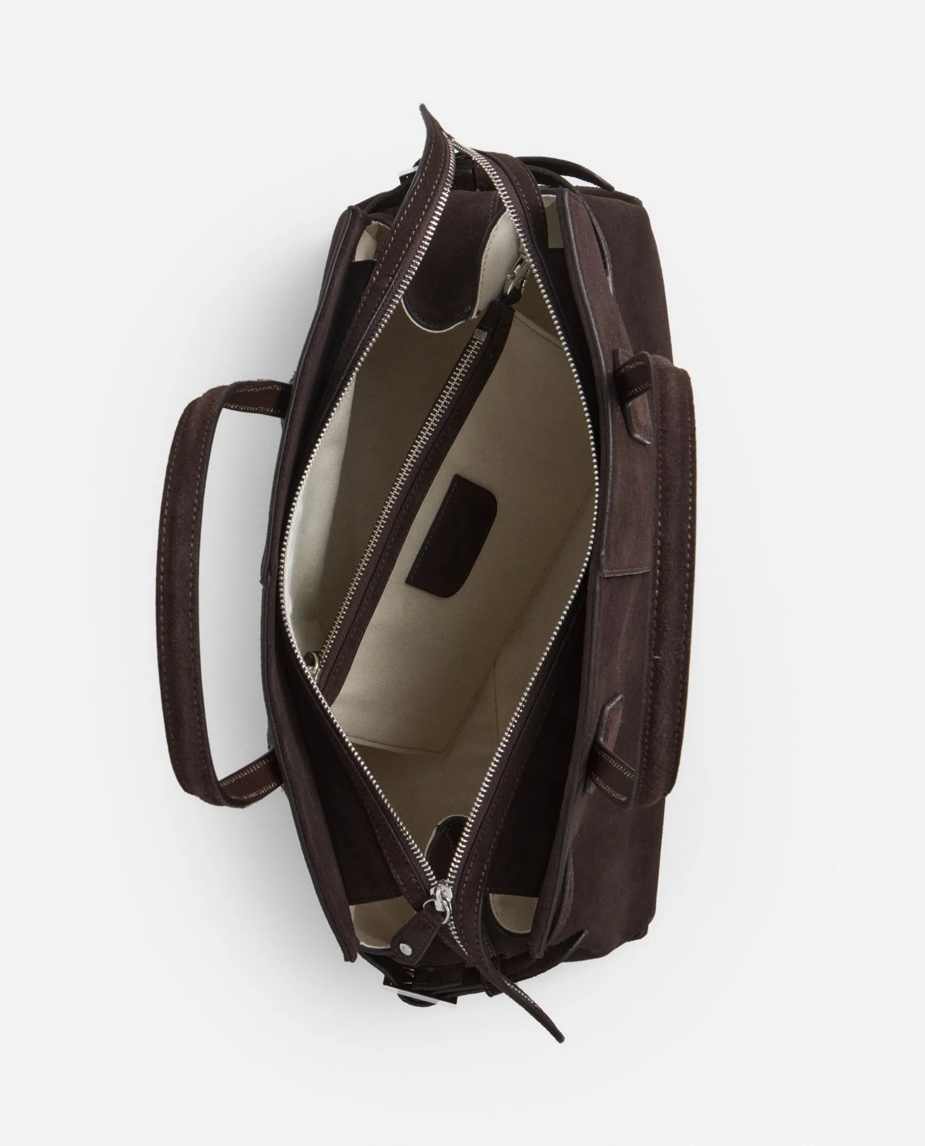 Lisa Bowler Bag Suede Chocolate