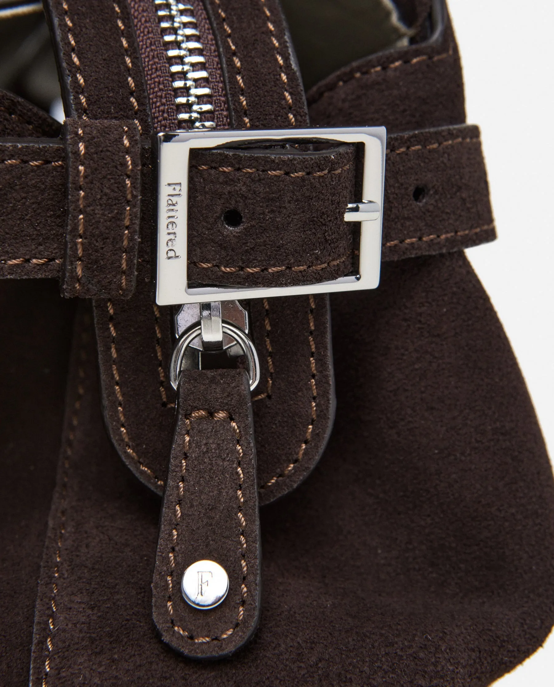 Lisa Bowler Bag Suede Chocolate