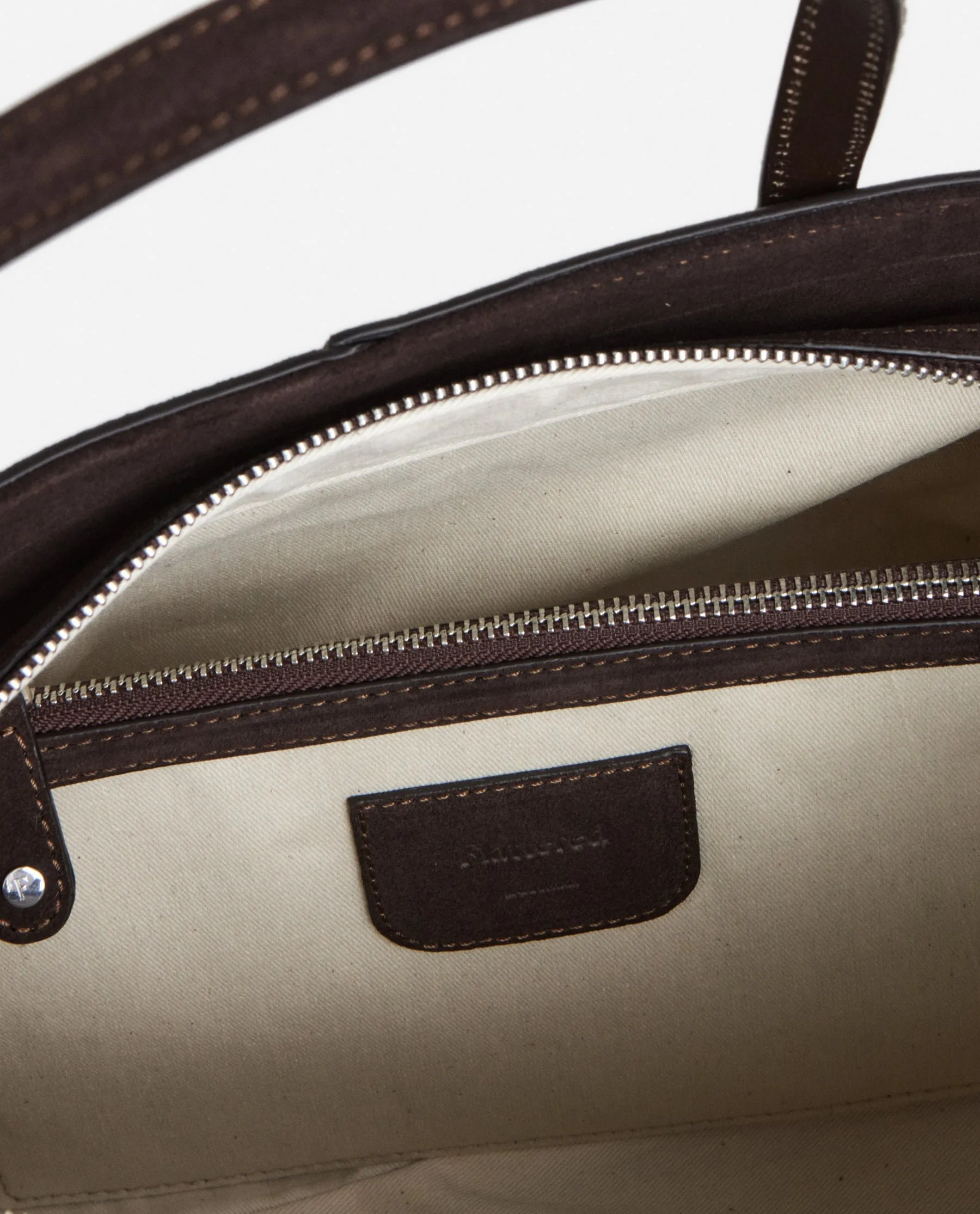 Lisa Bowler Bag Suede Chocolate