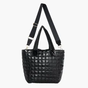 Logan Tote - Metallic Onyx