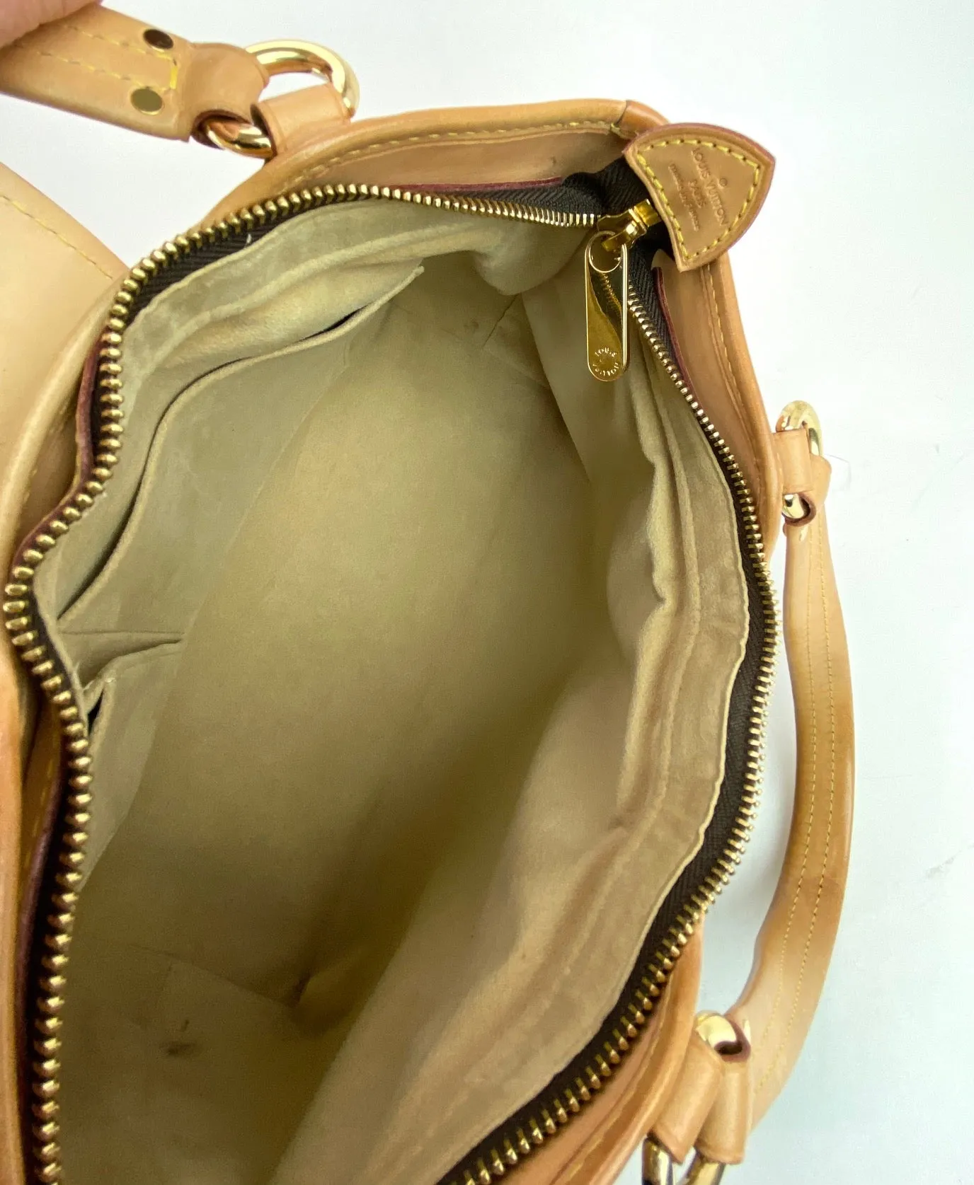 Louis Vuitton BOETIE PM Monogram Brown Canvas Hobo Tote Bag Pre owned