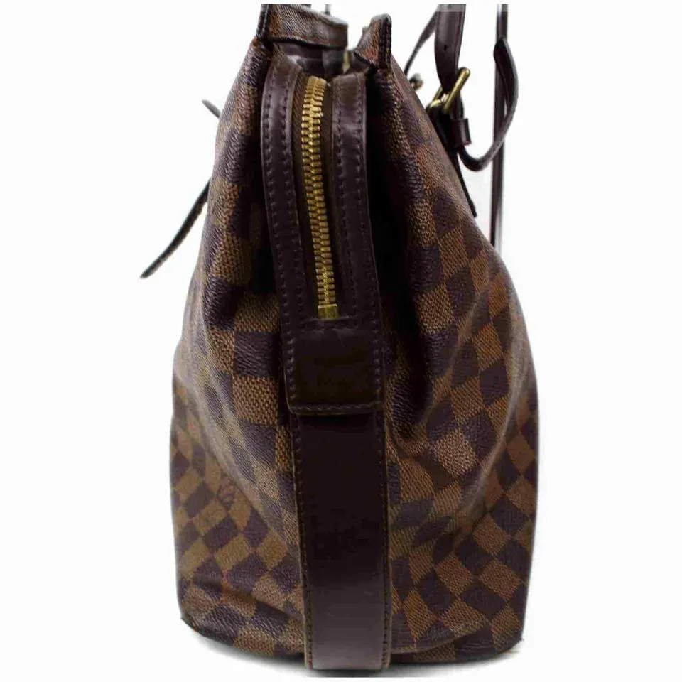 Louis Vuitton  Damier Ebene Chelsea Zip Tote 860978