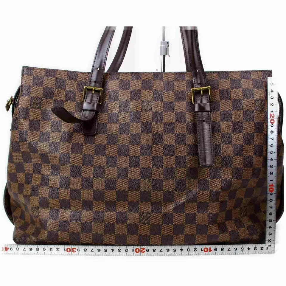 Louis Vuitton  Damier Ebene Chelsea Zip Tote 860978