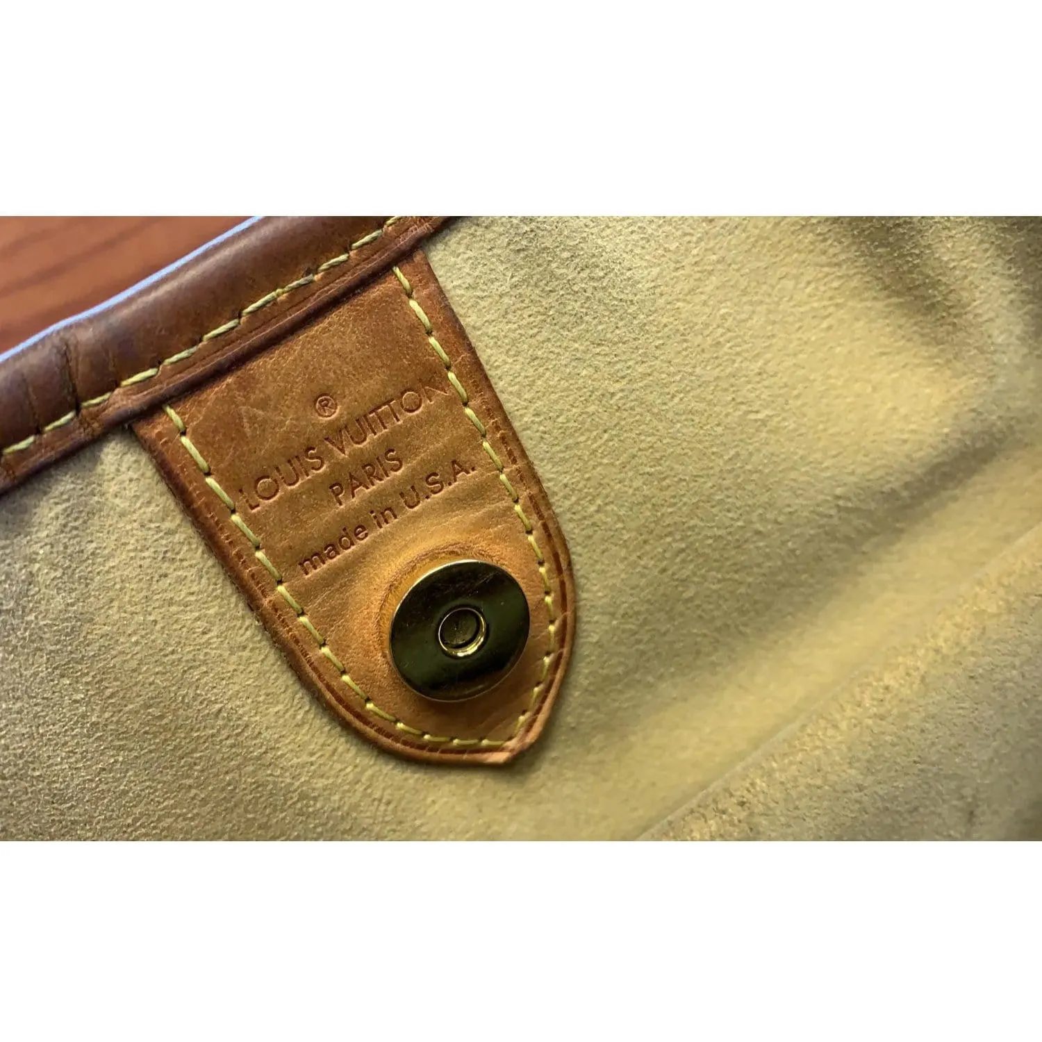 LOUIS VUITTON Galliera PM Monogram Canvas Shoulder Handbag Brown