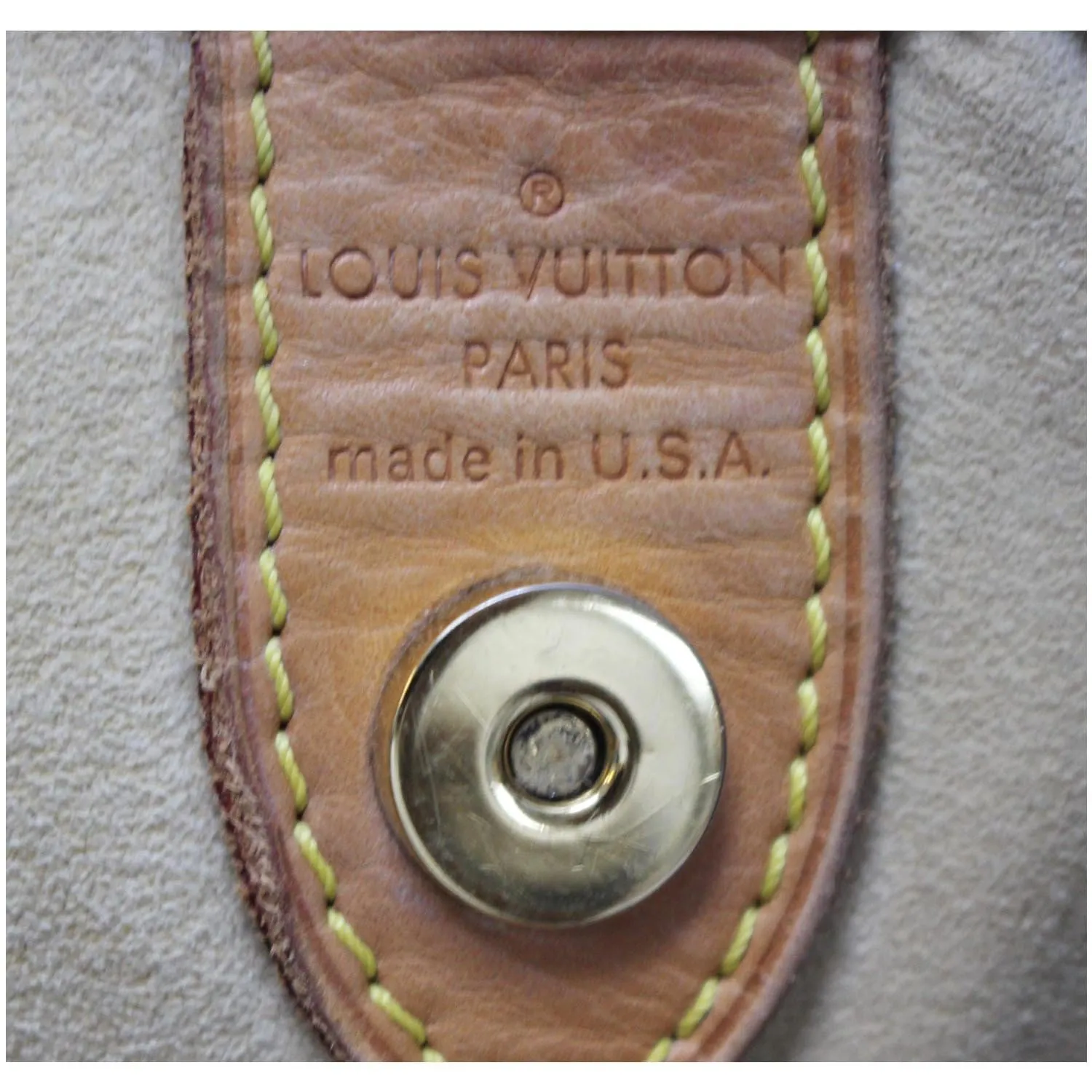 LOUIS VUITTON Galliera PM Monogram Canvas Shoulder Handbag Brown