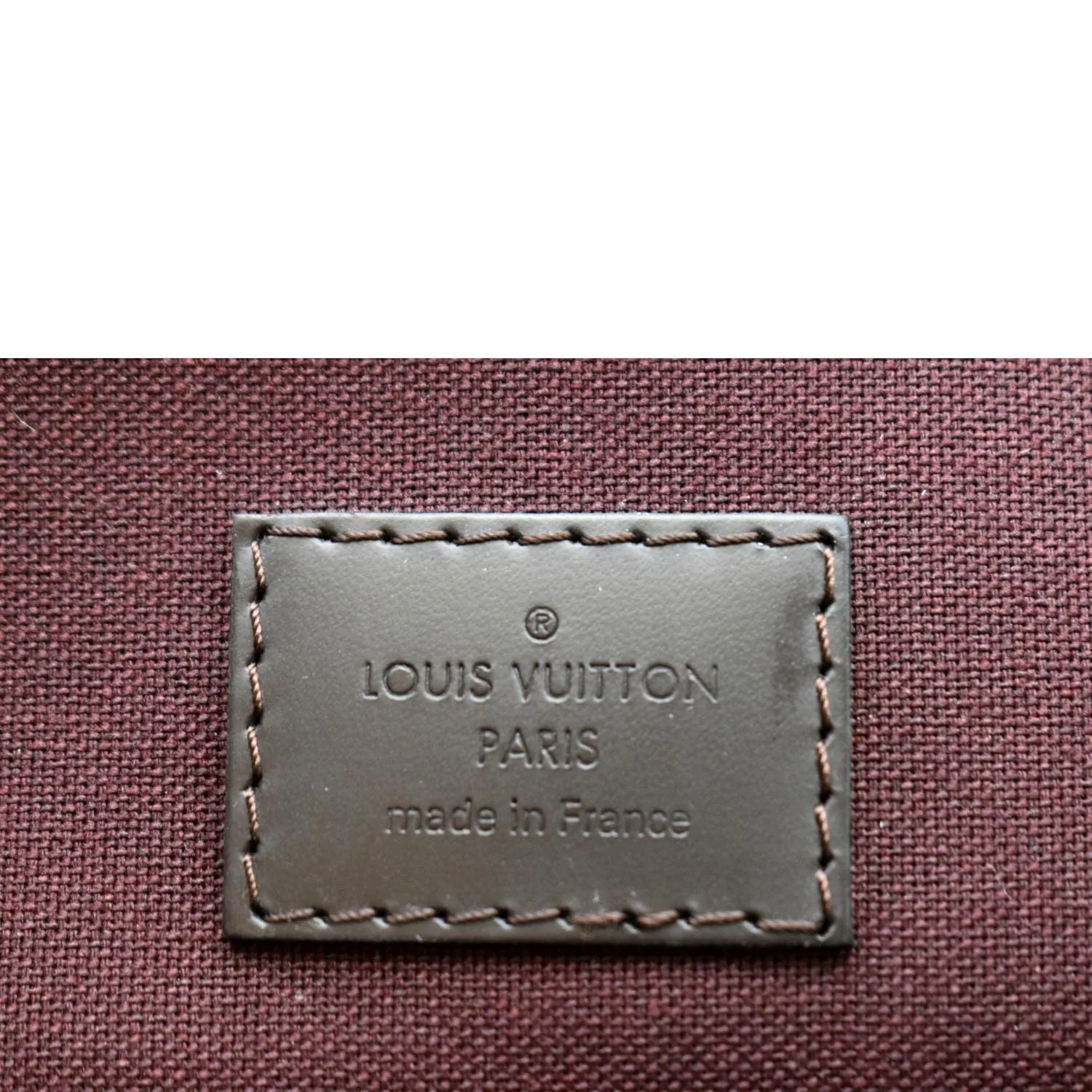 LOUIS VUITTON Iena MM Damier Ebene Shoulder Bag Brown