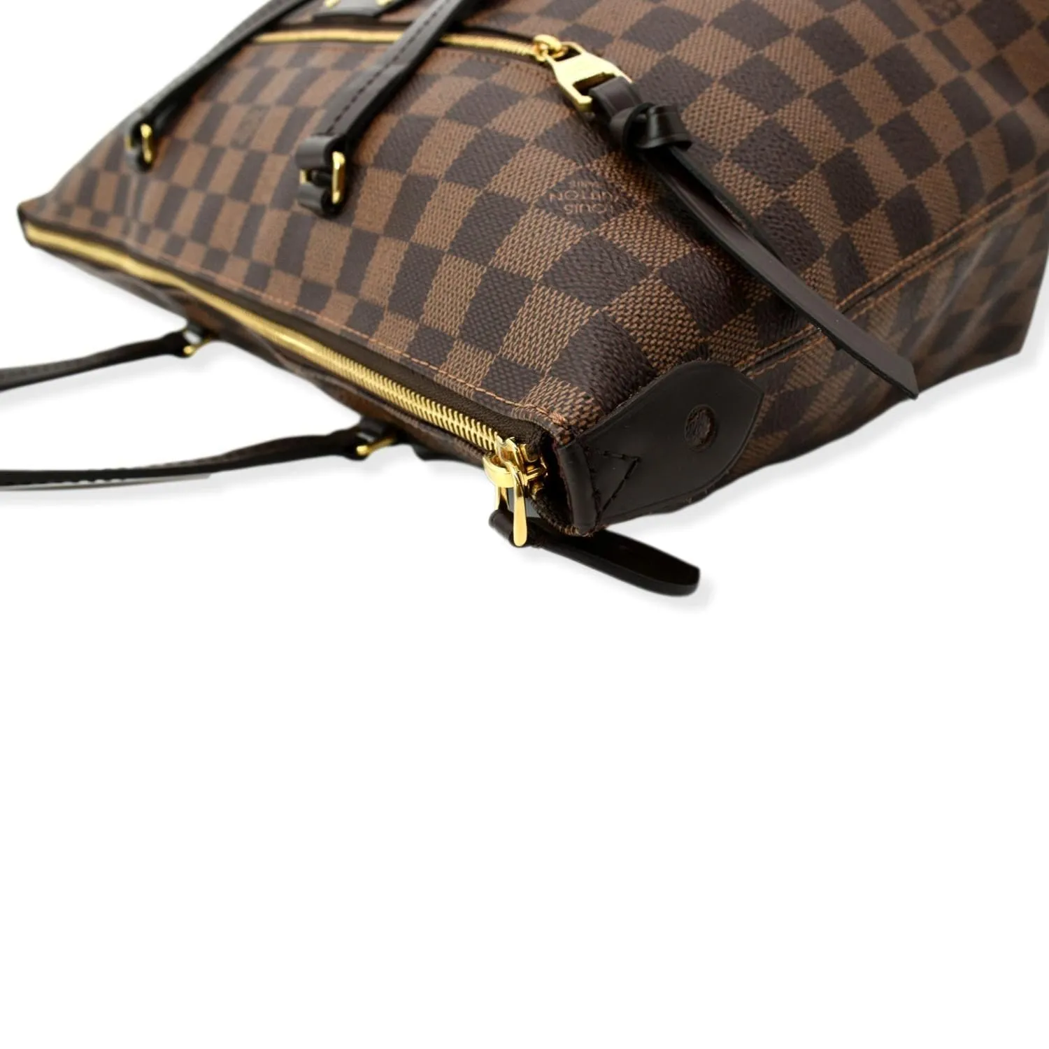 LOUIS VUITTON Iena MM Damier Ebene Shoulder Bag Brown