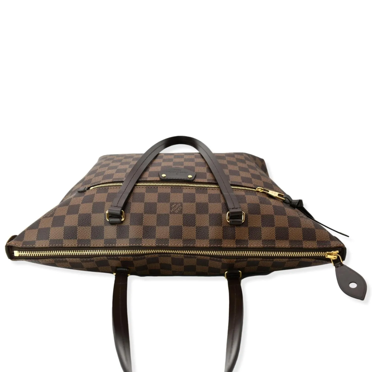 LOUIS VUITTON Iena MM Damier Ebene Shoulder Bag Brown