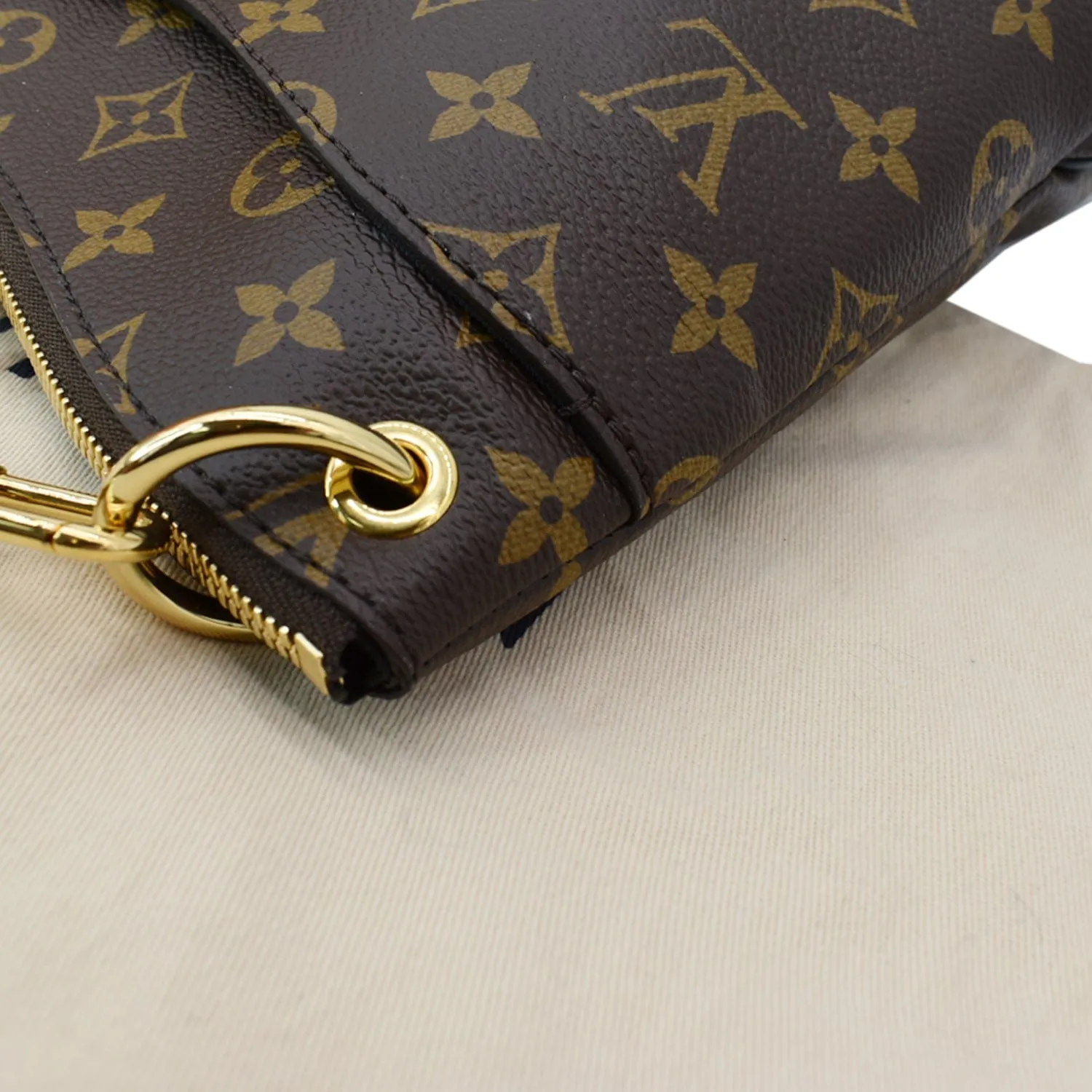 LOUIS VUITTON Odeon NM MM Monogram Shoulder Bag Black/Brown