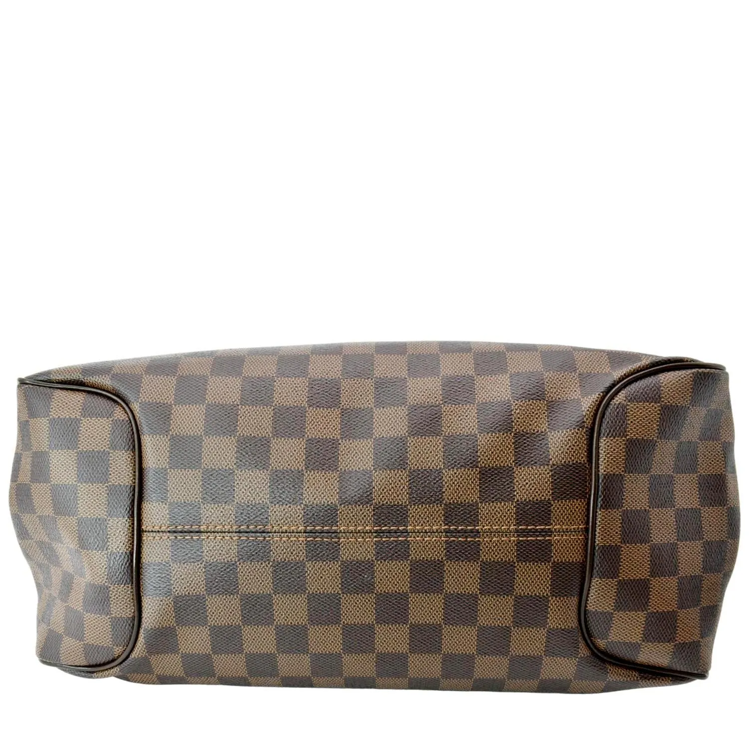 LOUIS VUITTON Reggia Damier Ebene Shoulder Bag Brown