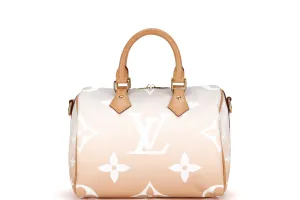 LOUIS VUITTON SPEEDY BANDOULIERE 25 (M45722) MONOGRAM GIANT GRADIENT, WITH STRAP, CHARM, LOCK, KEYS & DUST COVER