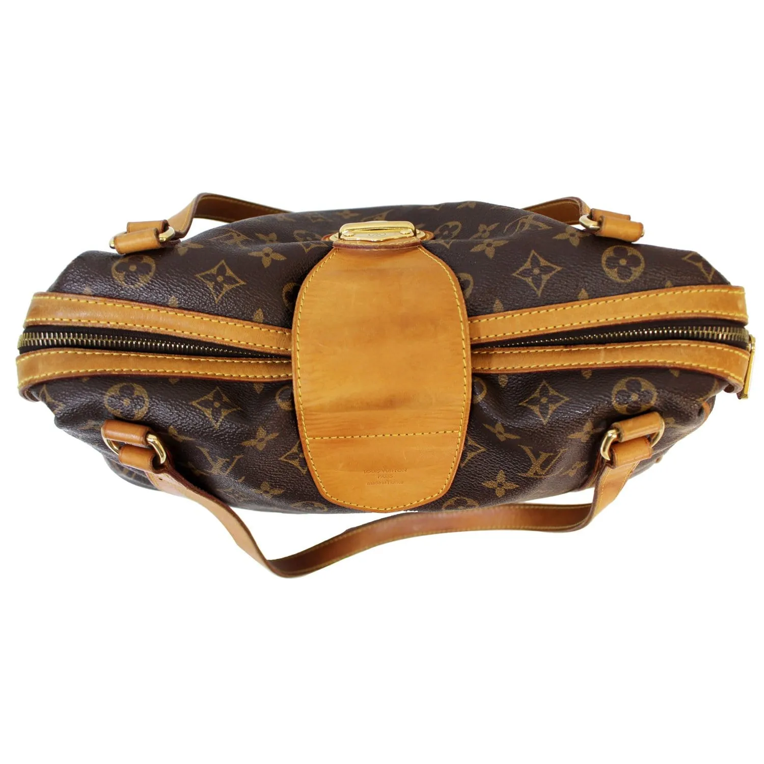 LOUIS VUITTON Stresa PM Monogram Canvas Shoulder Bag Brown