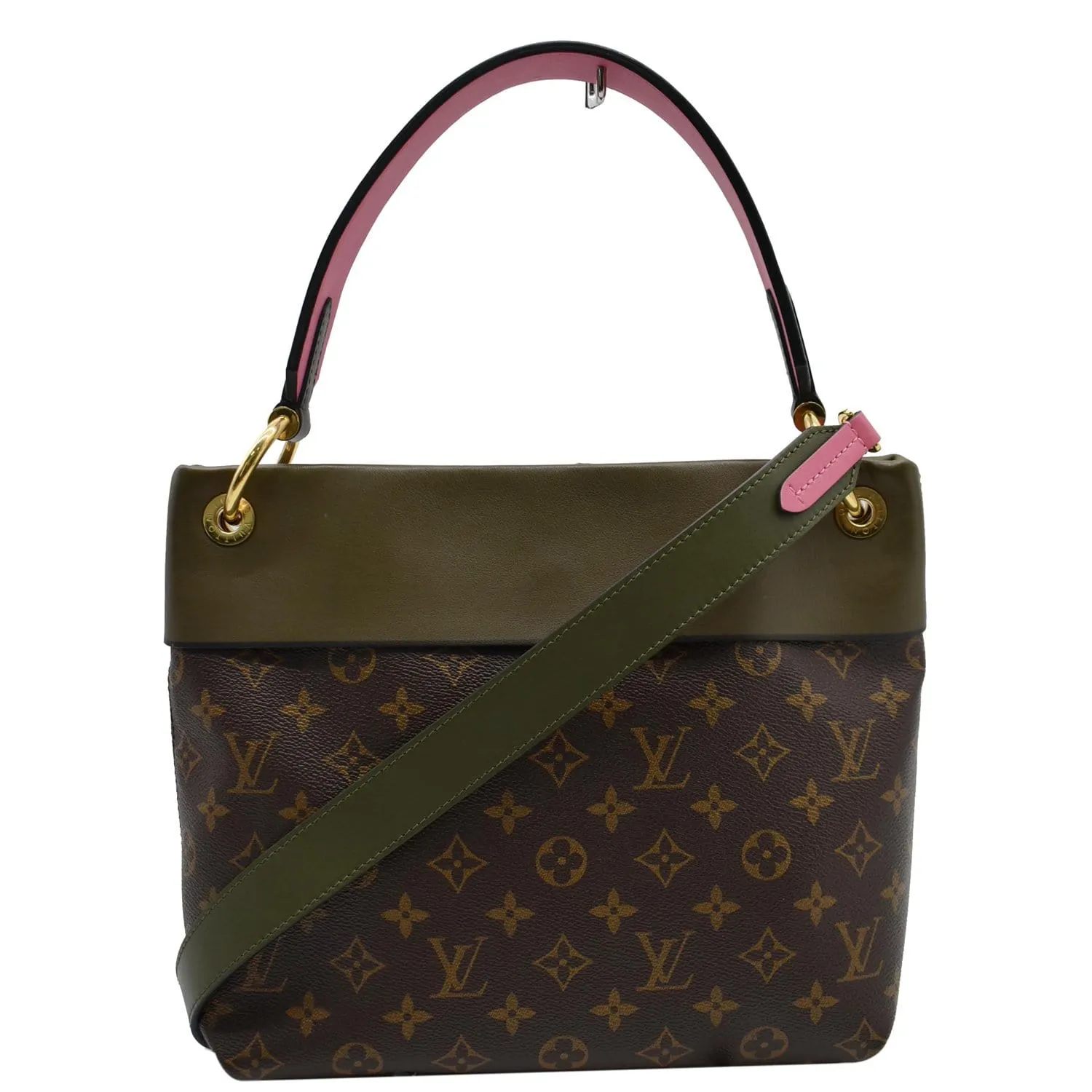 LOUIS VUITTON Tuileries Besace Monogram Canvas Shoulder Bag Olive