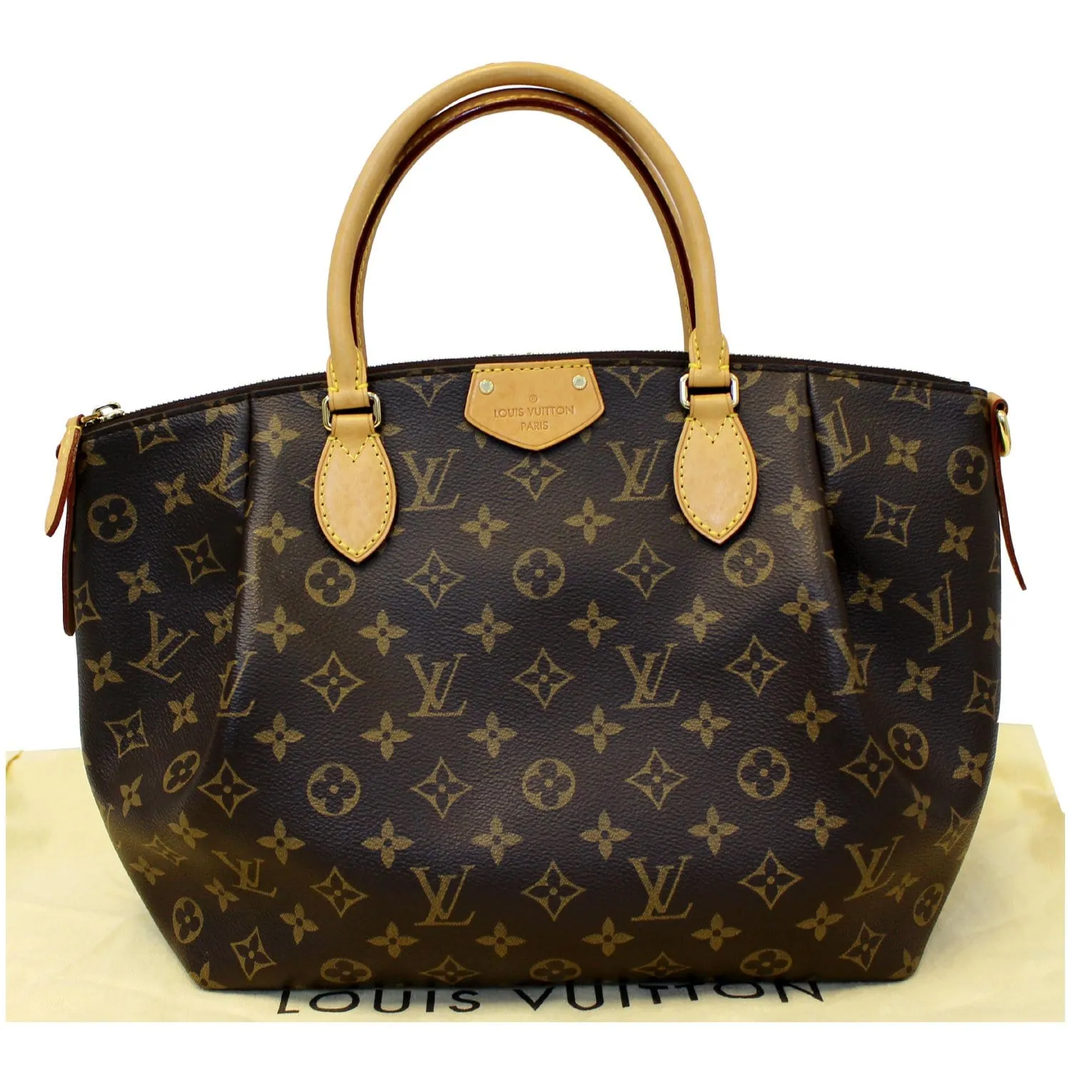 LOUIS VUITTON Turenne MM Monogram Canvas 2 Way Shoulder Handbag Brown