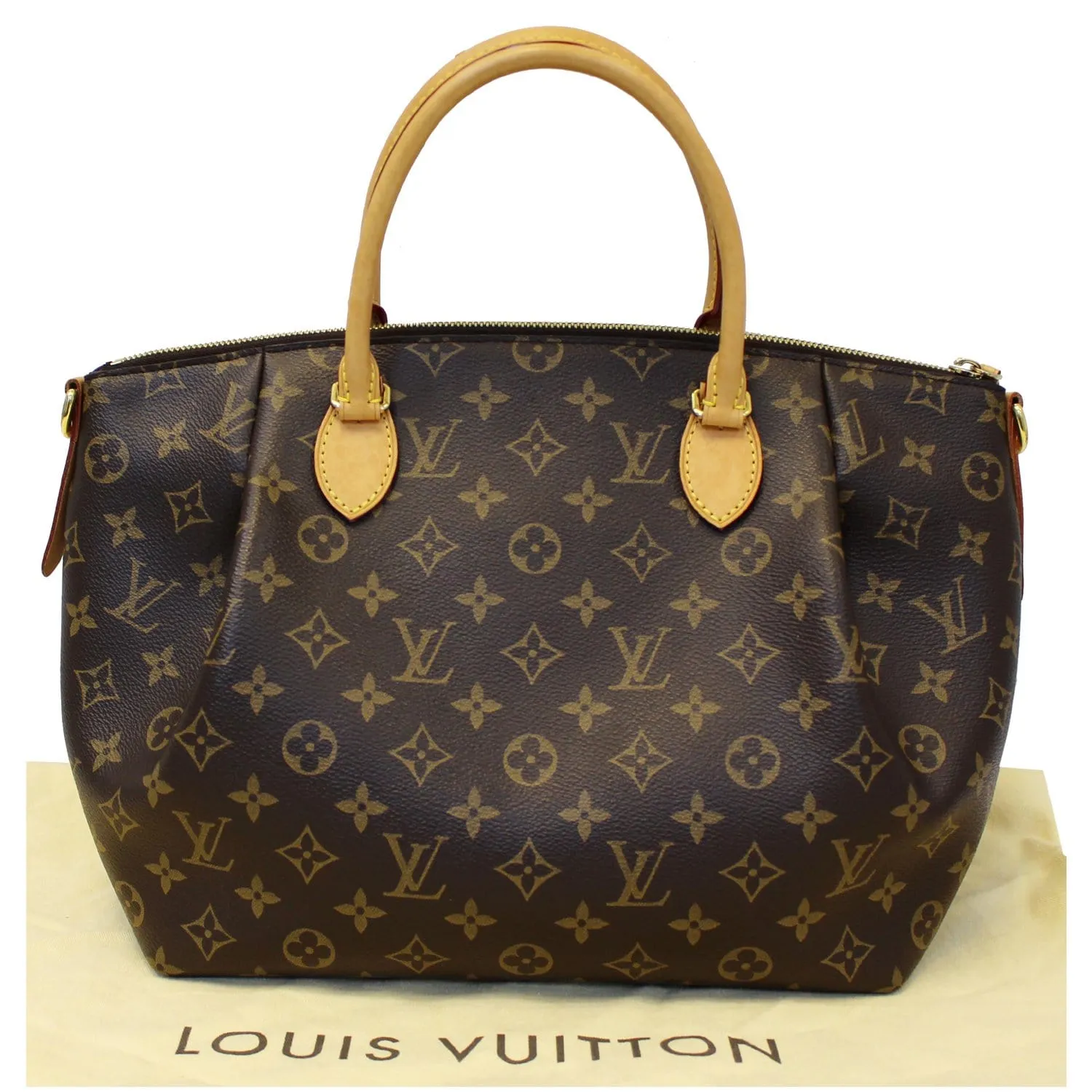 LOUIS VUITTON Turenne MM Monogram Canvas 2 Way Shoulder Handbag Brown