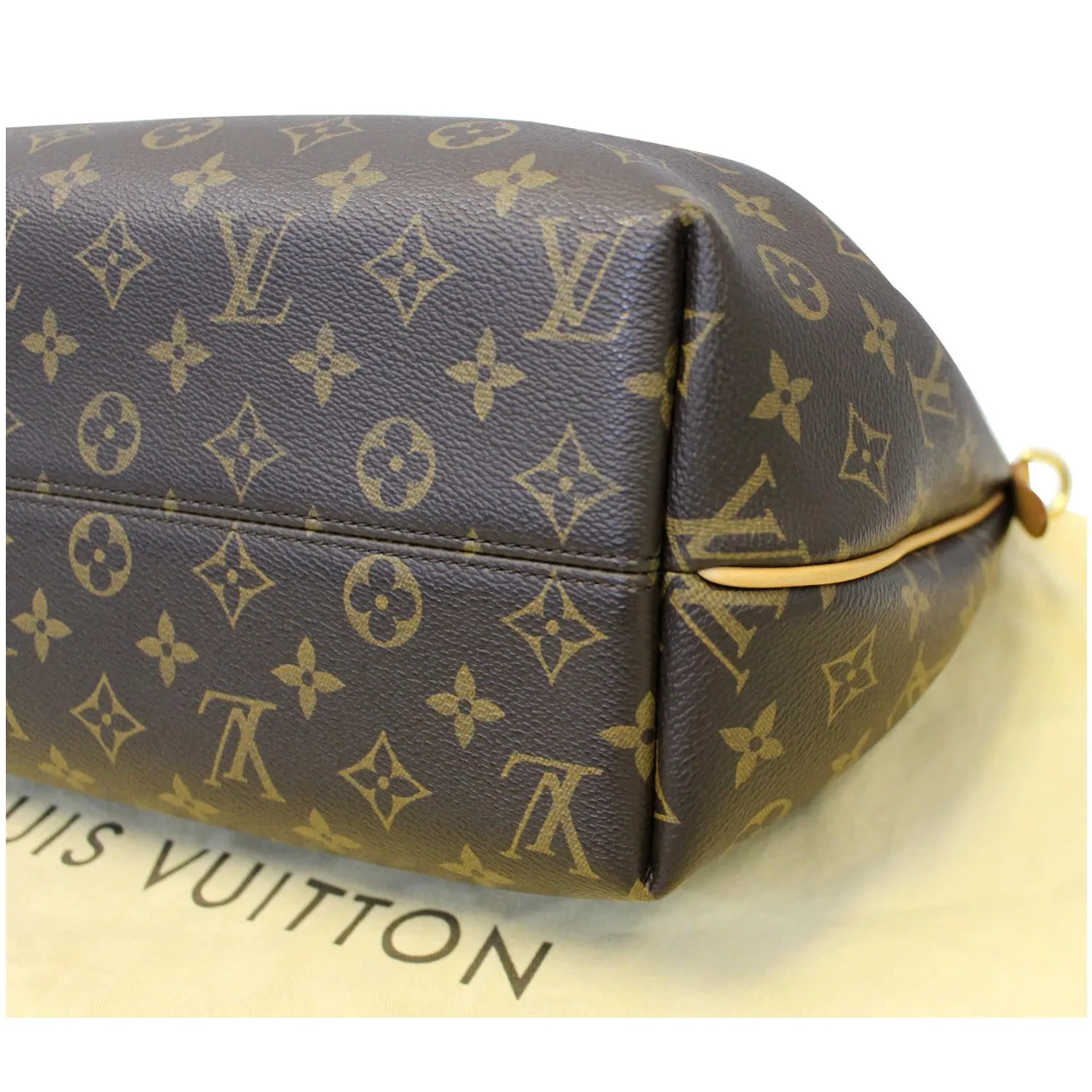 LOUIS VUITTON Turenne MM Monogram Canvas 2 Way Shoulder Handbag Brown