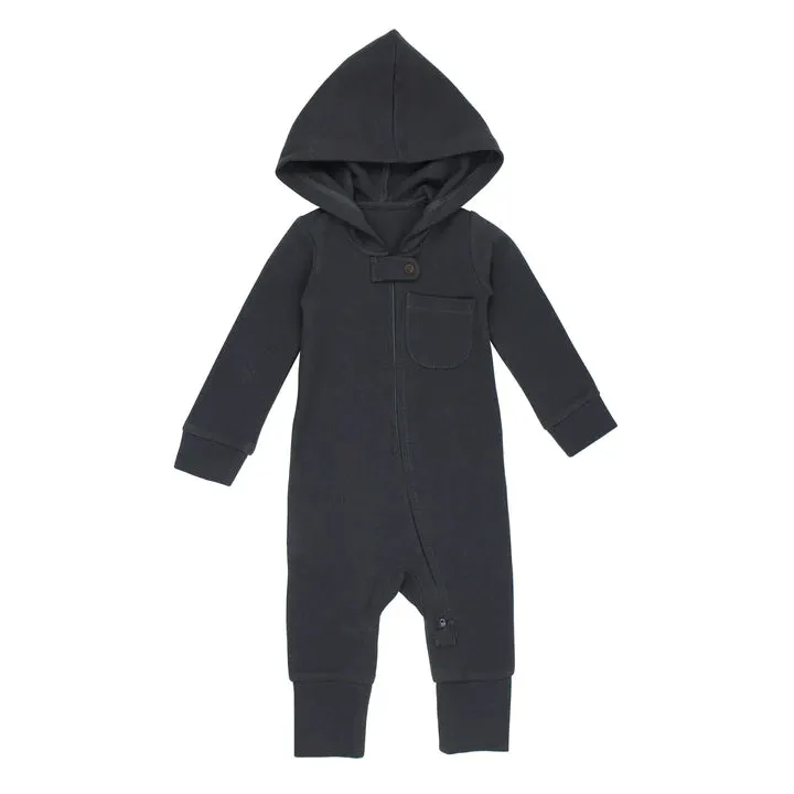 Lovedbaby - 2-Way Zipper Romper - Thermal - Coal