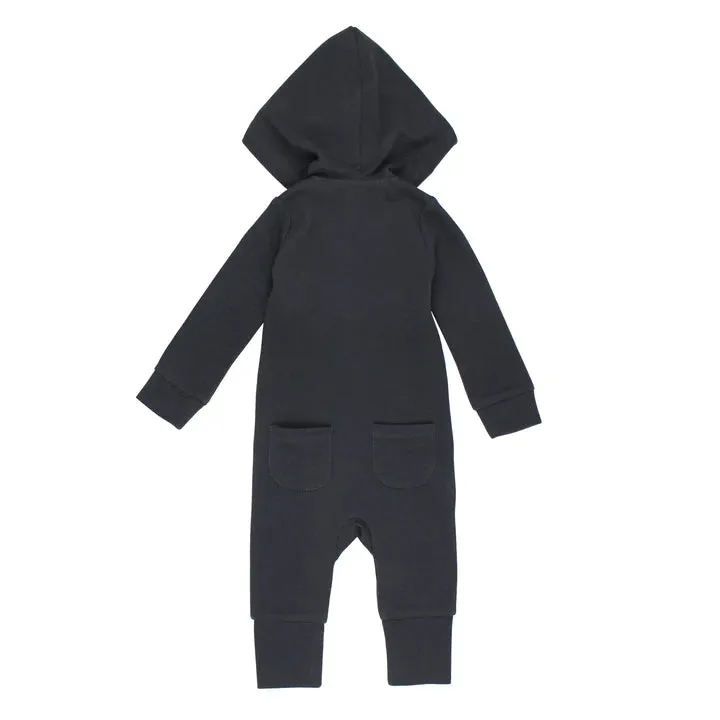Lovedbaby - 2-Way Zipper Romper - Thermal - Coal