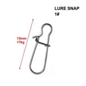 Lure Snap 1# 80pcs 15mm 17kg
