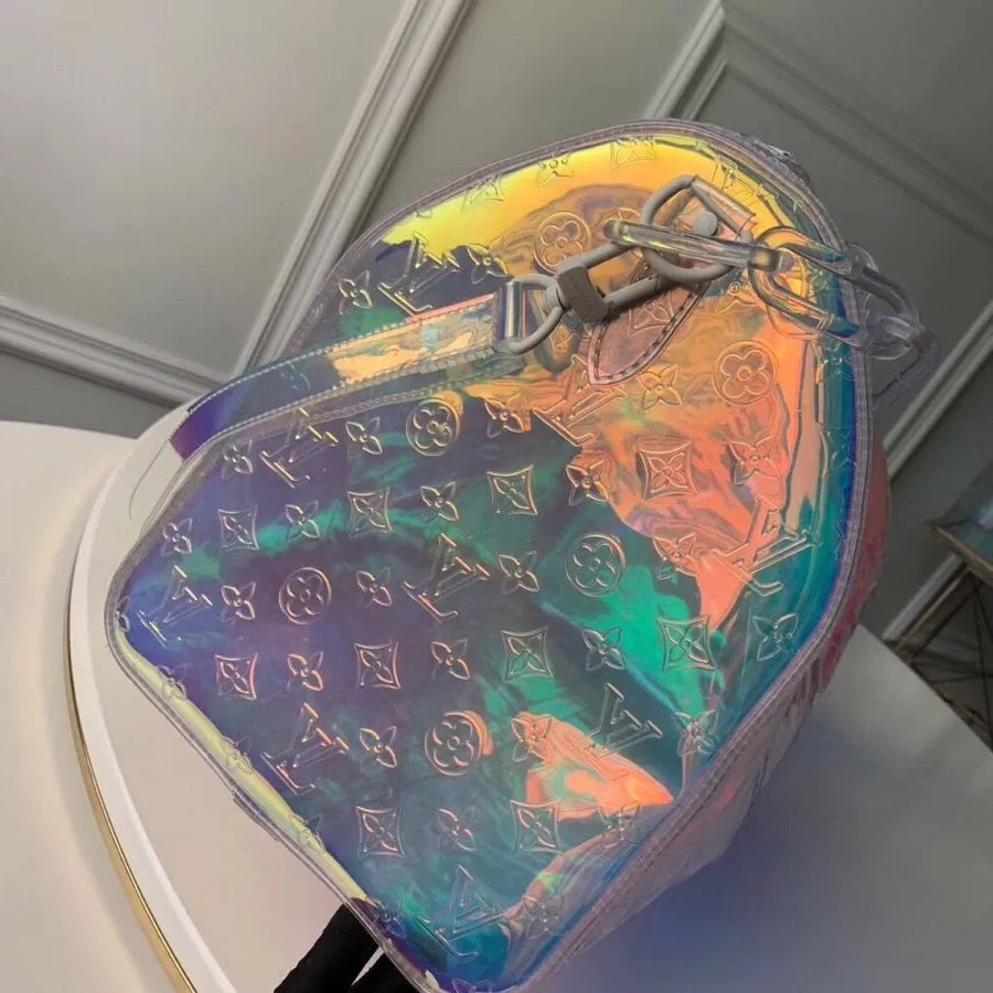 LV Keepall Bandouliere 50 Prism Duffel Bag